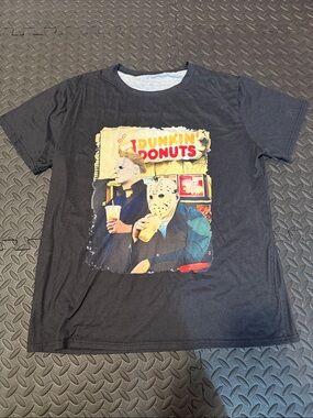 Dunkin' Donuts Graphic Horror Tee - Black